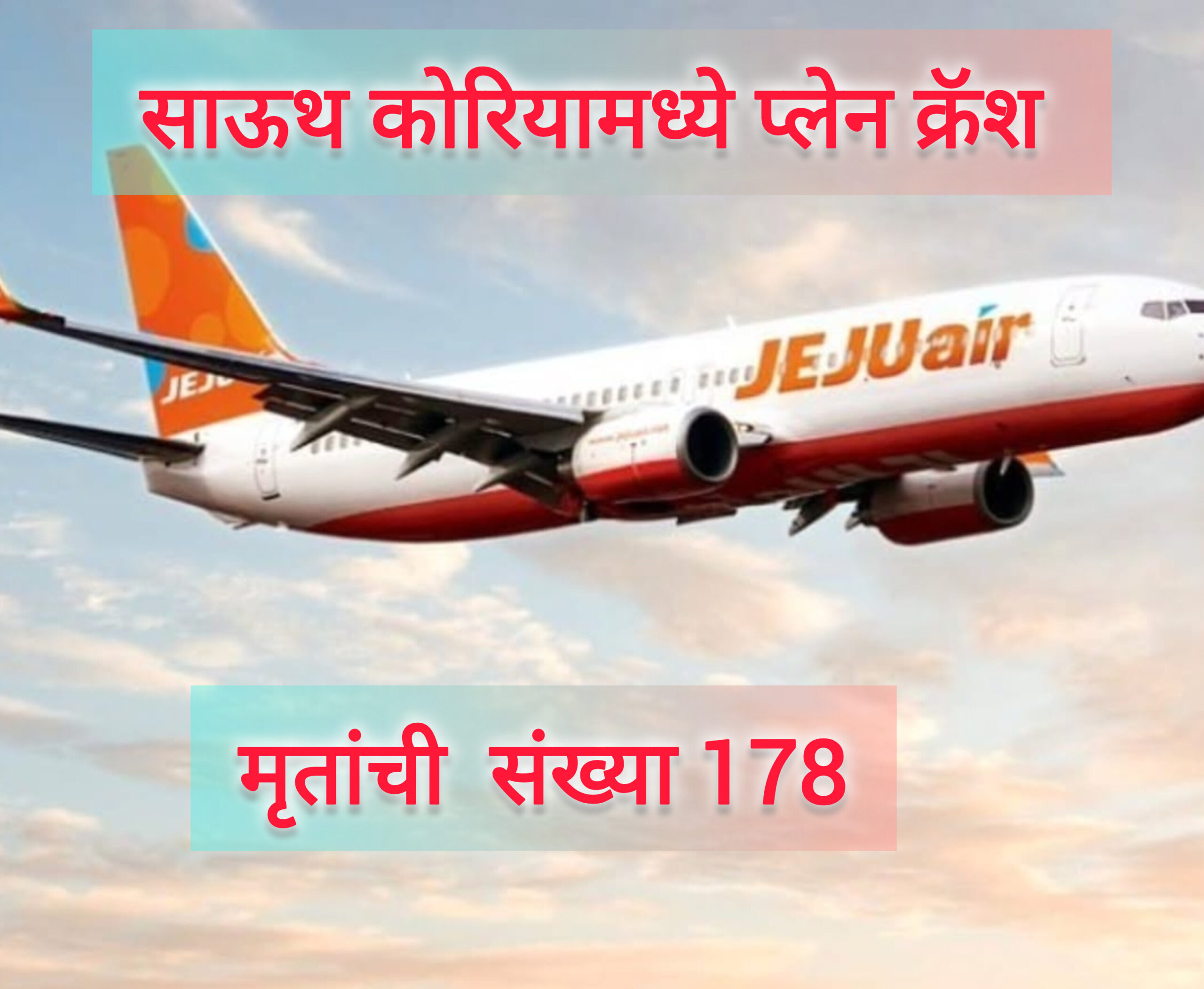 साऊथ कोरिया मध्ये प्लेन क्रॅश