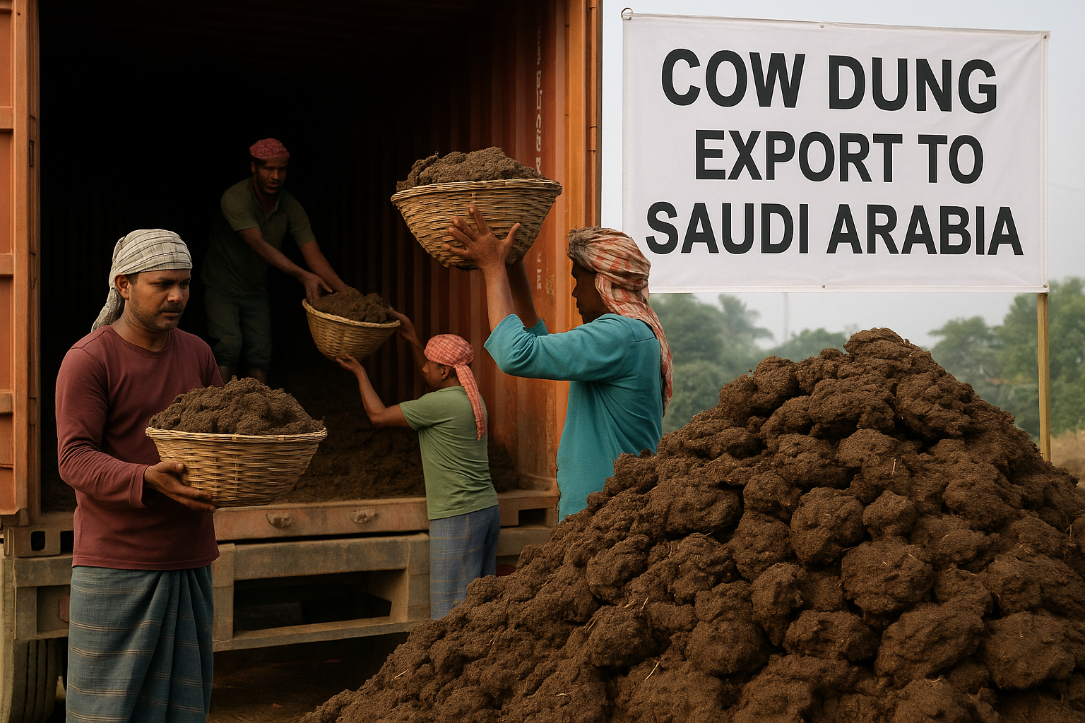Cow Dung Export to Saudi Arabia