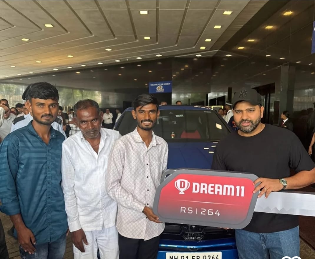 Rohit Sharma Lamborghini Dream11 Winner
