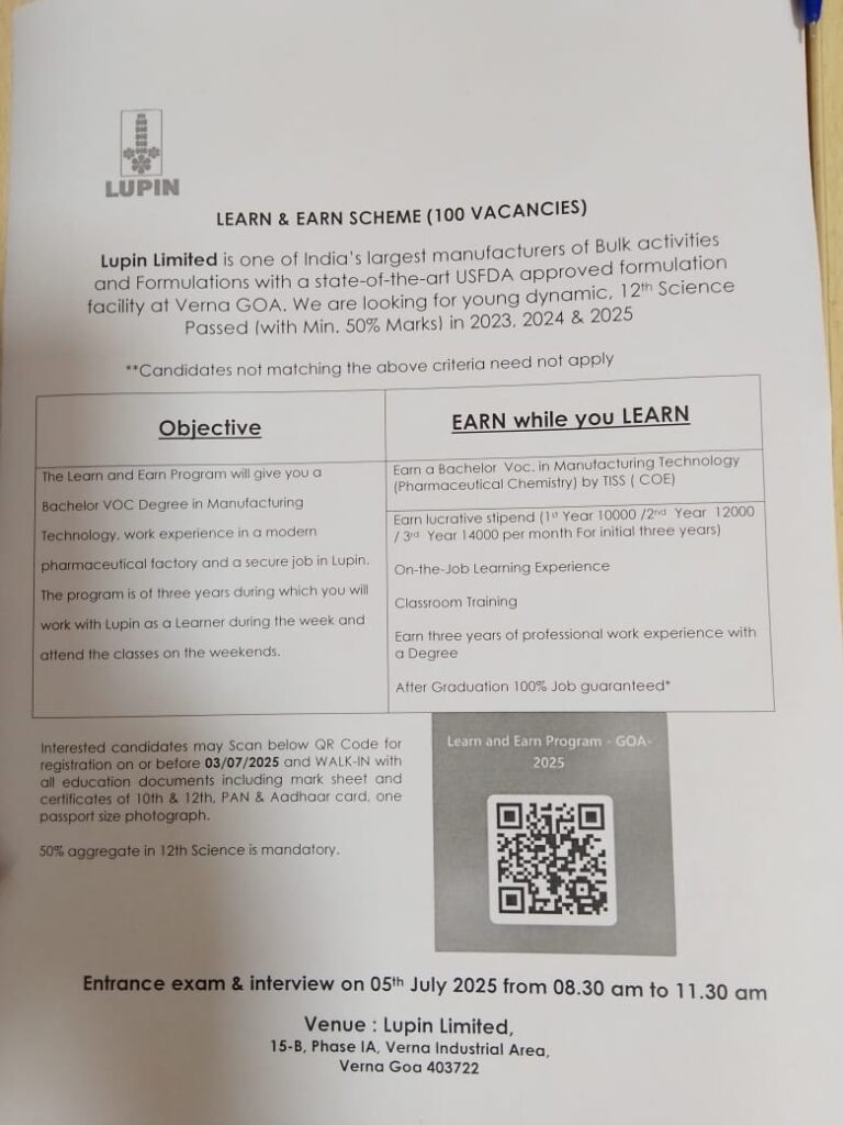 Learn and Earn Scheme 2025