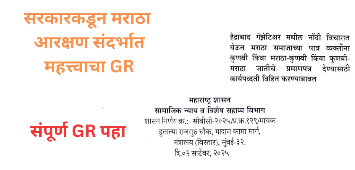 Maratha Reservation 2025